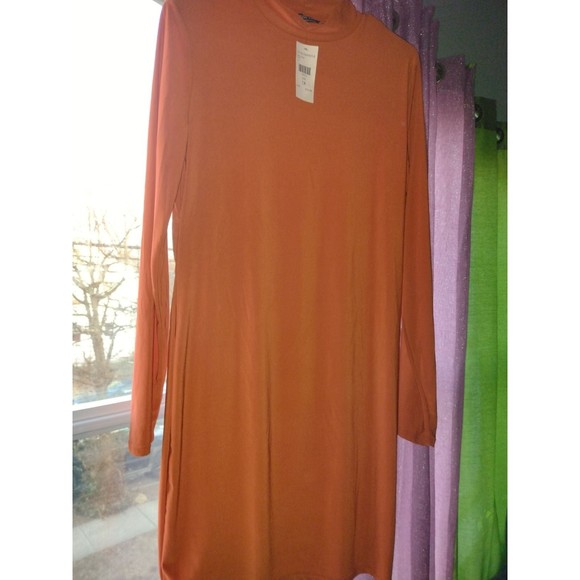 Fashion Nova High-Necked Long Sleeve Bodycon Dress Size 1X #New - Picture 2 of 5